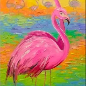 Two Flamingo's
